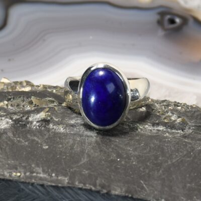 Lapislazuli Ring, 925er Silber, Edelsteinring (24314), Edelsteinschmuck